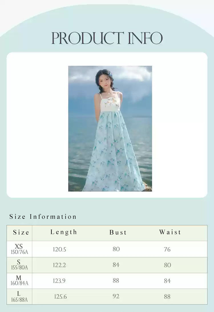 Sweet and high-end loose chest-length dress